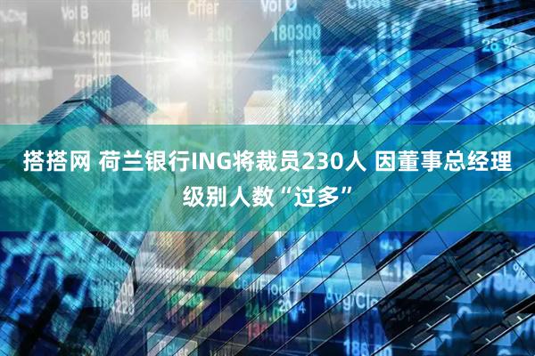 搭搭网 荷兰银行ING将裁员230人 因董事总经理级别人数“过多”