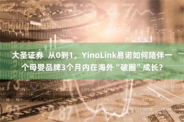 大圣证券  从0到1，YinoLink易诺如何陪伴一个母婴品牌3个月内在海外“破圈”成长？