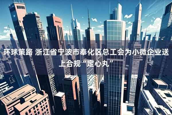 环球策路 浙江省宁波市奉化区总工会为小微企业送上合规“定心丸”
