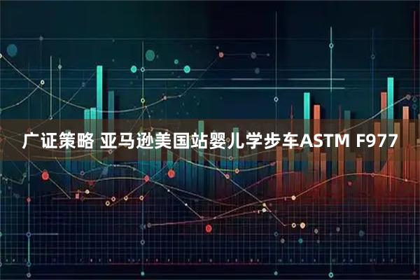 广证策略 亚马逊美国站婴儿学步车ASTM F977