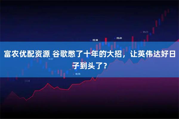 富农优配资源 谷歌憋了十年的大招,让英伟达好日子到头了?